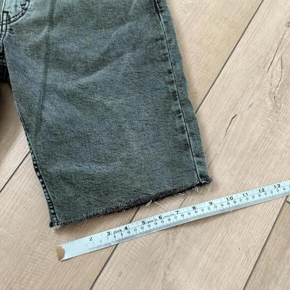 Levi’s 412 Green Acid Wash Denim Cutoff Shorts Men Size 34 Jorts Y2K Vintage - Picture 12 of 12